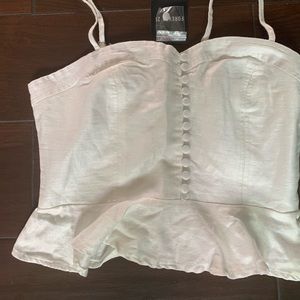 Forever 21 Corset white tank top